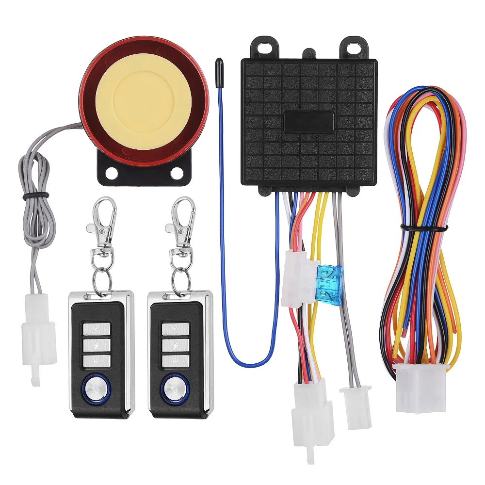 DC12V Универсальный Мотоцикл Противоугонная сигнализация Система безопасности двигатель дистанционного управления Пуск комплект 125дб громкоговоритель с сиреной системы
