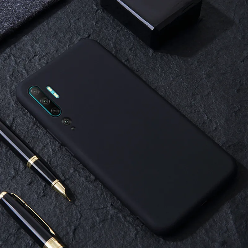 Чехол Raugee для Xiaomi Mi CC9 Pro чехол противоударный чехол для телефона жидкий силиконовый чехол для Xiaomi Mi Note 10 Note10 Pro Global чехол - Цвет: Black