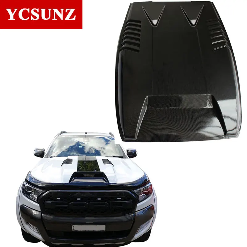 ABS оранжевый черный капот совок для Ford Ranger 2012 2013 2014 T6|hood hood|hood bonnethood scoop |