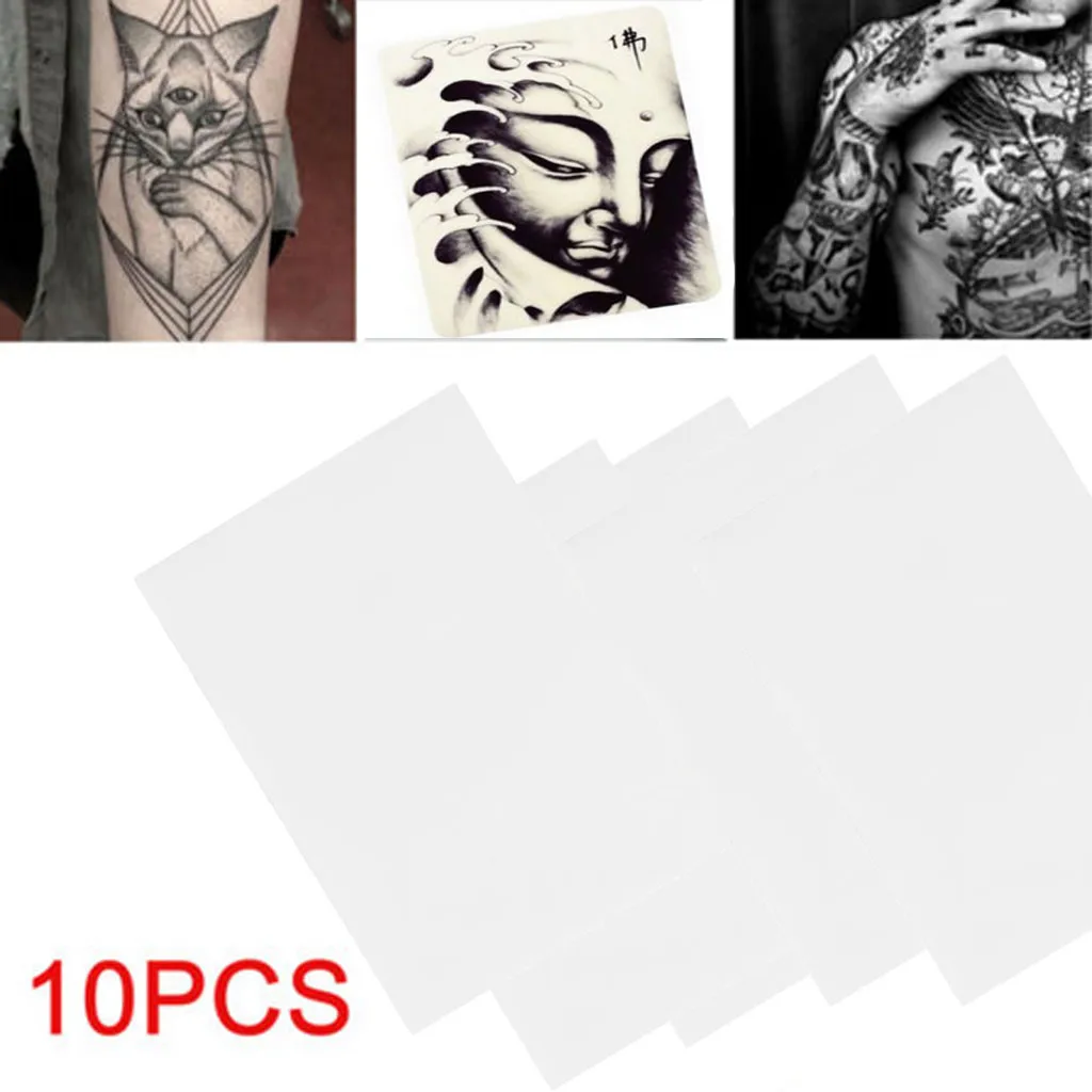 Tattoo Practice Skin Plain Blank Double Sided Learning Training 10 Pcs Tattoo Makeup Nontoxic Soft Permanent Makeup Kit Tools