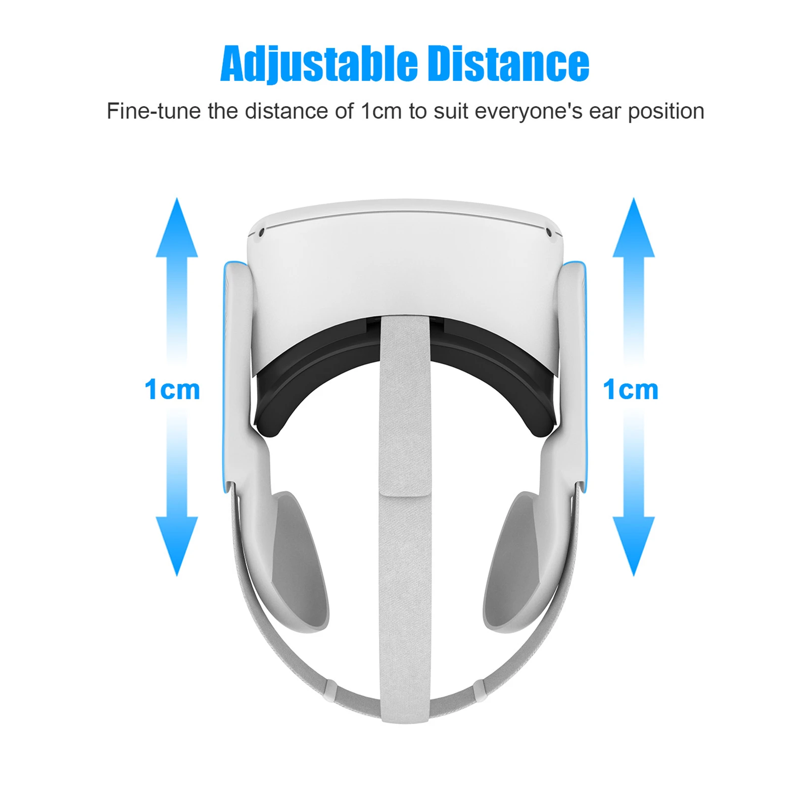 For Oculus Quest 2 VR Headsets Noise Reduction Earmuffs, Enhanced Headset Sound Muffs For Oculus Quest 2 Elite Strap Accessories