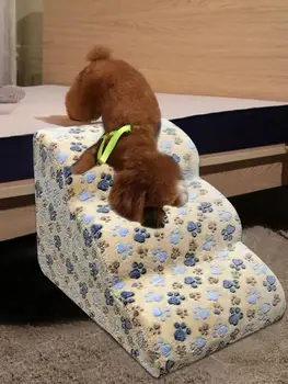 

Dog Stairs Pet 3 Steps Sponge Ladder Small Dog Cat Dog House Ramp Ladder Removable Dogs Bed Climbing Stairs Pet Supplies