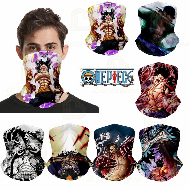 Аниме 3d печать шарф утеплители лица Уход за кожей Одна деталь головные банданы