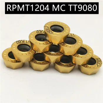 

10PCS RPMT1204 M C TT9080 High Quality Carbide Inserts External Turning Tools Metal Turning Tools Machine Tool Parts Lathe Tool