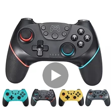 Kablosuz Bluetooth USB Nintendo anahtarı denetleyicisi için Gamepad joystik kumanda oyun pedi PC Pro Mando komut oyun USB bilgisayar