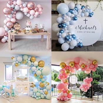 

Macaron Balloons Garland Arch Blue Pink Latex Balloon Wedding Ballons Happy Birthday Party Decoration Kids Baby Shower Supplies