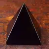 Pyramid Healing Crystal Black Natural Obsidian Quartz Crystal Beautiful Lustrous Surface Stones For Home Office Desk Decoration 3