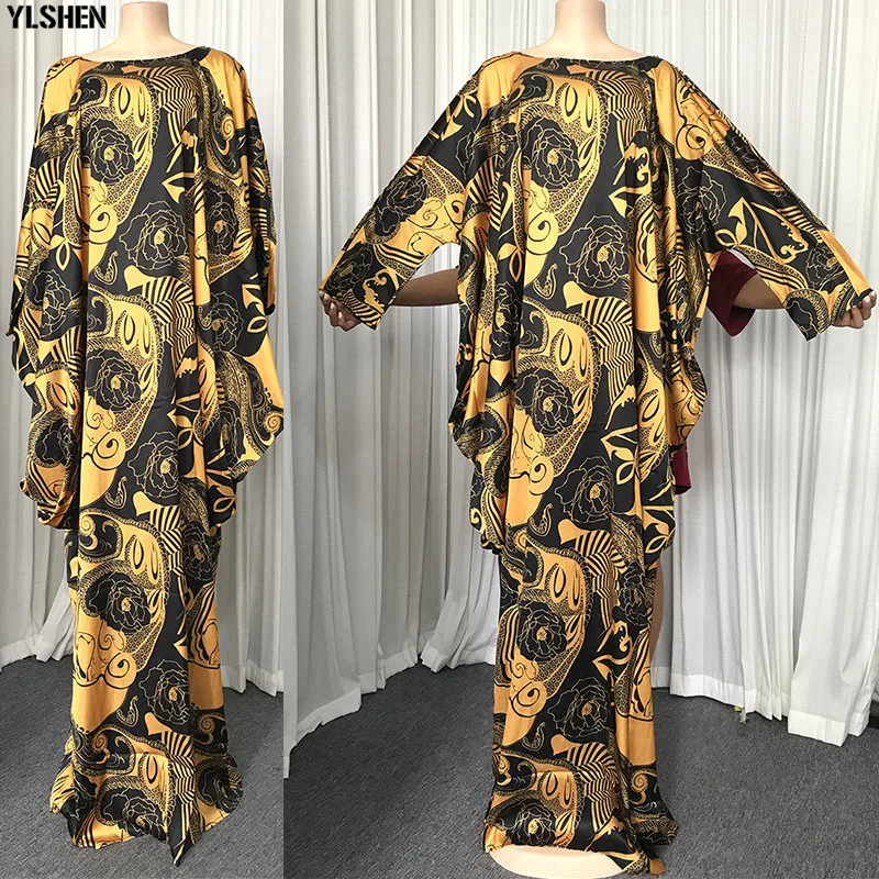 Super Size African Dresses For Women 2020 Summer Loose Style Printed African Long Maxi Dress Dashiki Boubou Robe Africaine Femme 01