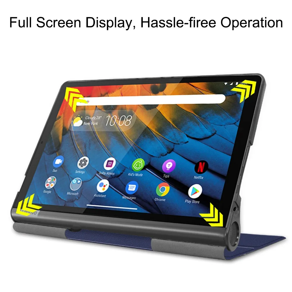 YT-X705 для lenovo Yoga Smart Tab 5 10,1 YT-X705 чехол из искусственной кожи тонкий легкий складной чехол для Yoga Smart Tab 5 YT-X705 чехол