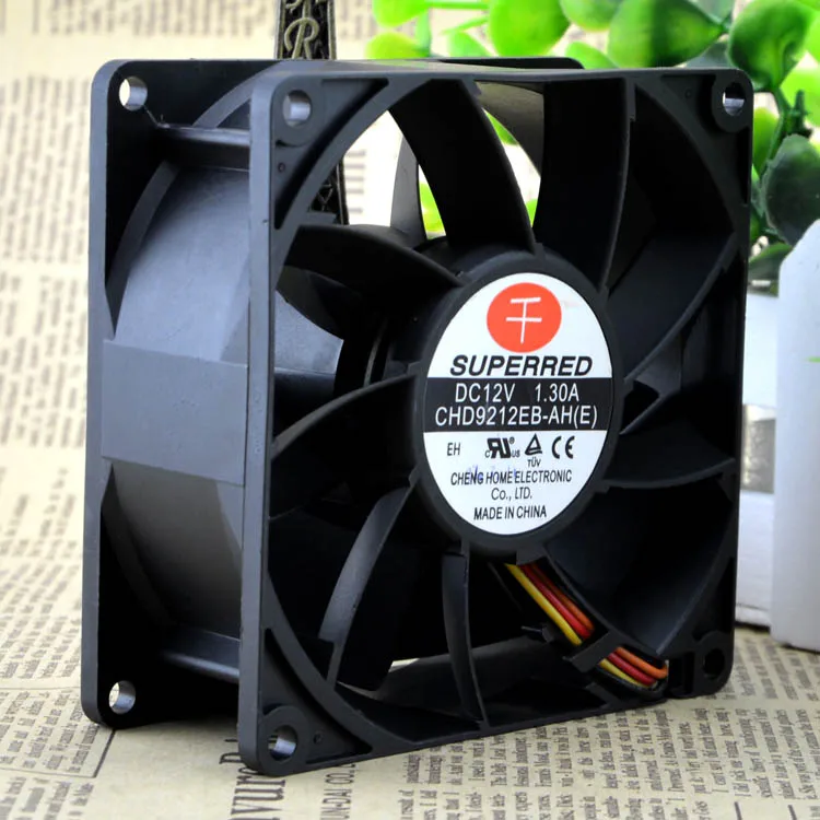 9038 4 wires12V 1.30A 9 см CHD9212EB-AH(E) защиты электродвигателя Вентилятор охлаждения
