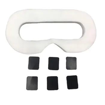 

50 Pcs VR Eye Mask Cotton Sweatproof Face Cover Mask Hygiene VR Pads Prevent Eye Infections with 6 Magic Tape for HTC Vive Gear