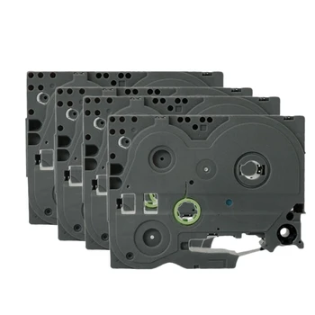 

4Pcs Compatible Label Tape Replacement for Brother TZe-231 TZ231 Label Tape Black on White Label Tape 12mm x 8M