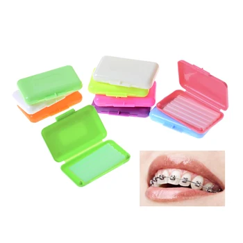 

5Pcs / pack dental orthodontic wax dental care braces gums stimulate fruit flavor oral whitening care