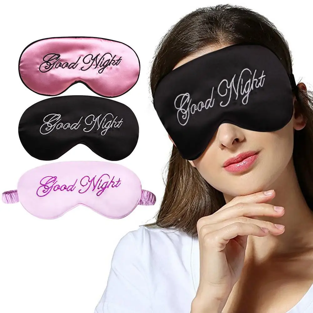1Pcs Cute Sleep Eye Cover Mask Padded Shade Covers Good Night Travel