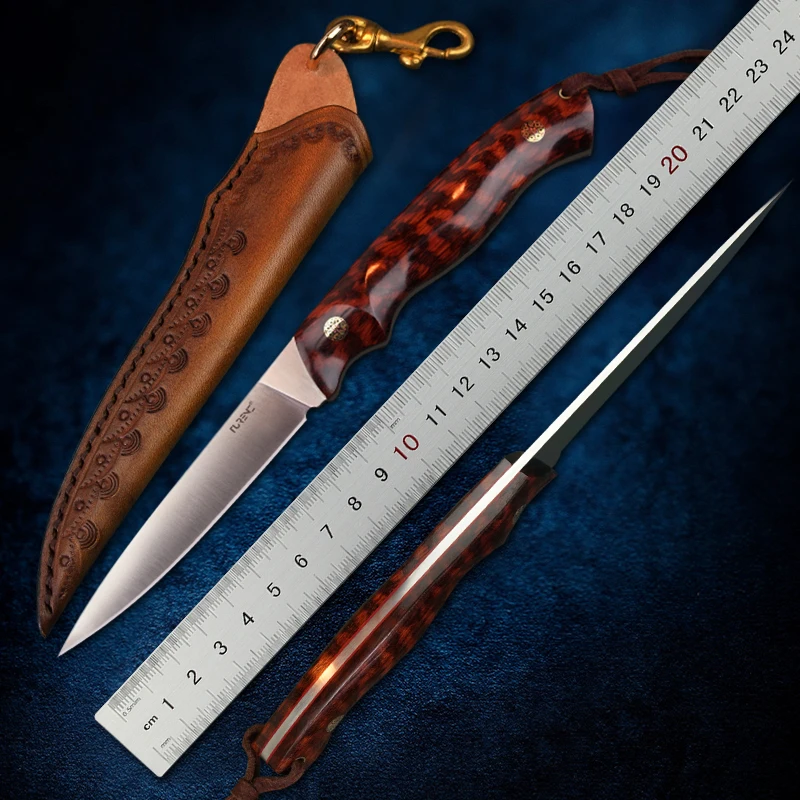 TURENZFullTangKnivesM390SteelHandworkFixedBladeKnifeOutdoor