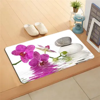 

KU-53x Custom flowers orchid flowers Doormat Home Decor Door mat Floor Mat Bath Mats foot pad U-F718!!Px-46Ijkl