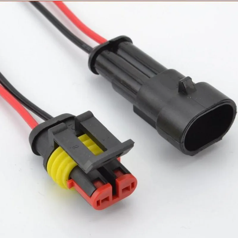 10PCS 2 Pin Way Car Sealed Waterproof Electrical Wire Connector Plug wire connectors,electrical connectors plug