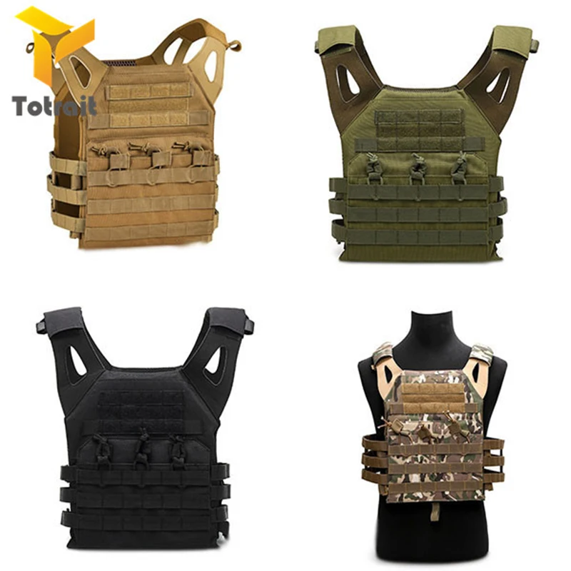 

TOtrait Tactical Combat Vest JPC Outdoor Hunting Wargame Paintball Protective Plate Carrier Waistcoat Airsoft Vest