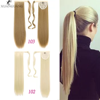 

XUANGUANG 24 inches wig Long hair Straight hair Hair extension High temperature and heat resistance