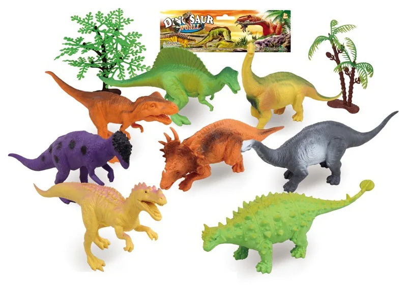 

Dinosaur Toy Model Jurassic Dinosaur T-Rex Triceratops Dinosaur World Model Toy Sets