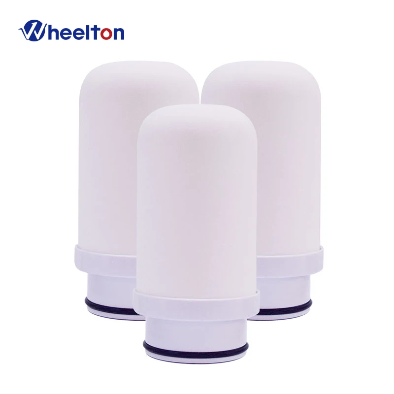 

Wheelton Composite Ceramic Activated Carbon Filter Cartridge Replacement 3PCS/Lot For Stainless Steel Tap Faucet Purifier Water