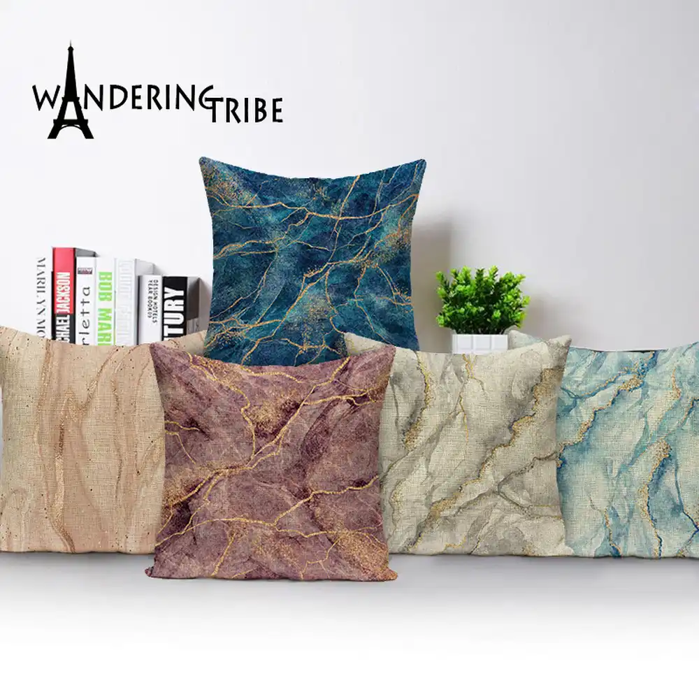 Abstract Style Mandala Throw Pillow Case Retro Floral Linen Sofa Decorative Pillows Covers Geometric Bed Cushion Cover Almofadas Aliexpress