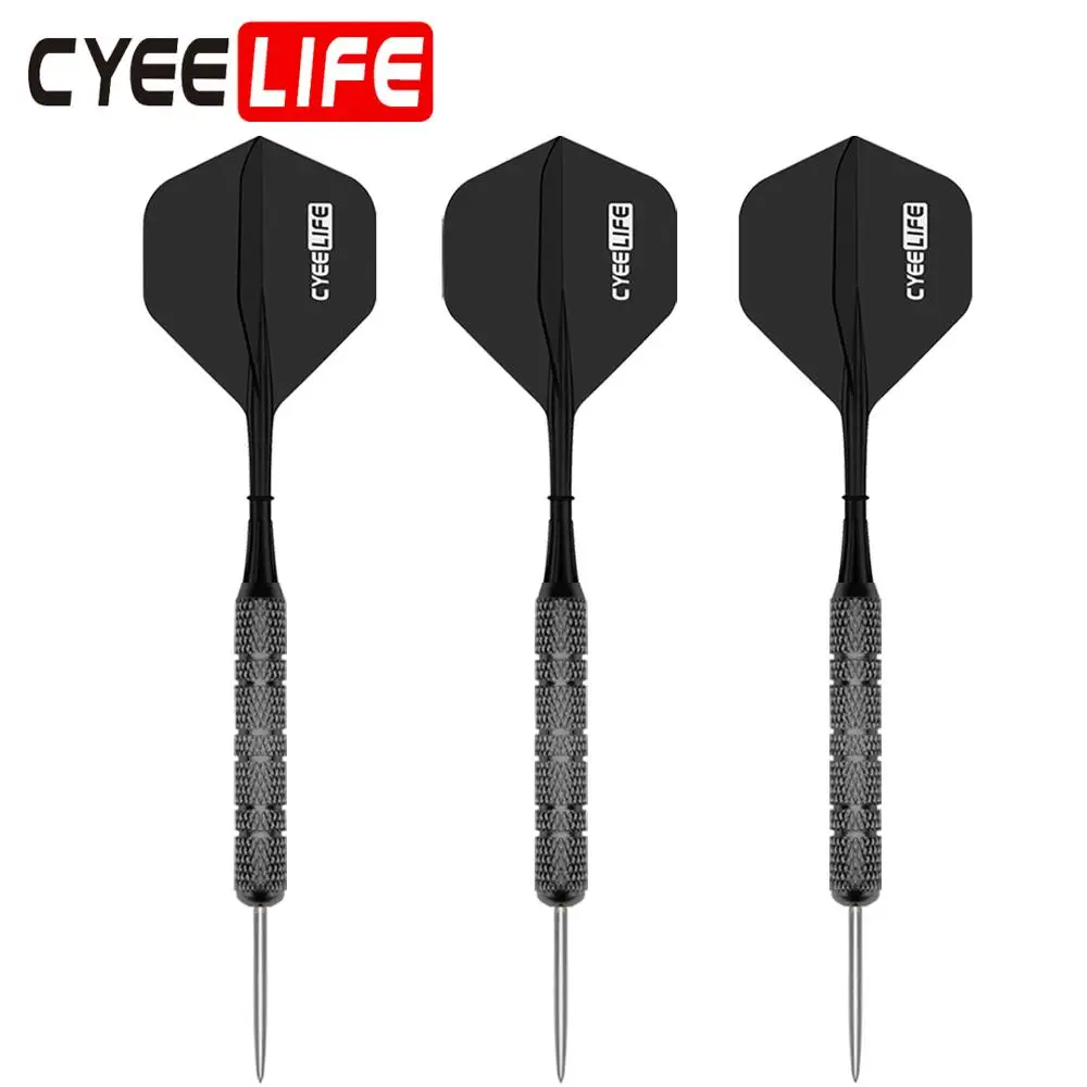 CyeeLife 전문가용 스틸 팁 다트, 원피스 샤프트 포함, 20g, 빠지지 않고 쉽게 부러지지 않음