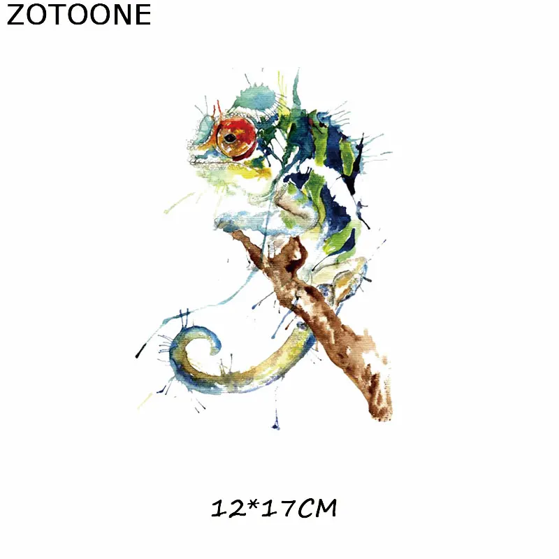 ZOTOONE чернильная роспись нашивки в форме животных для одежды накладные аппликации