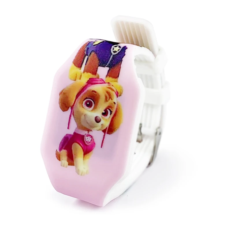 Часы Paw Patrol аниме фигурки игрушки детские электронные светящиеся часы ПВХ