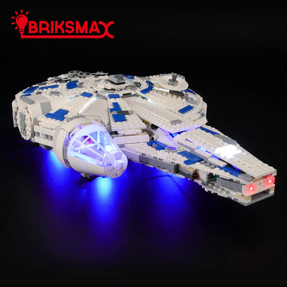 BriksMax комплект света для Story Kessel Run Milleniumm Falcons строительные блоки комплект освещения совместим с 75212