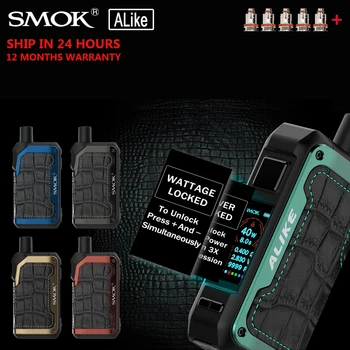 

NEW! Original SMOK Alike Kit 40W E Cigarette 5.5ML Vape Pod Cartridge 1600mah battery RPM RGC RBA Coil VS Fetch Pro Mini RPM80