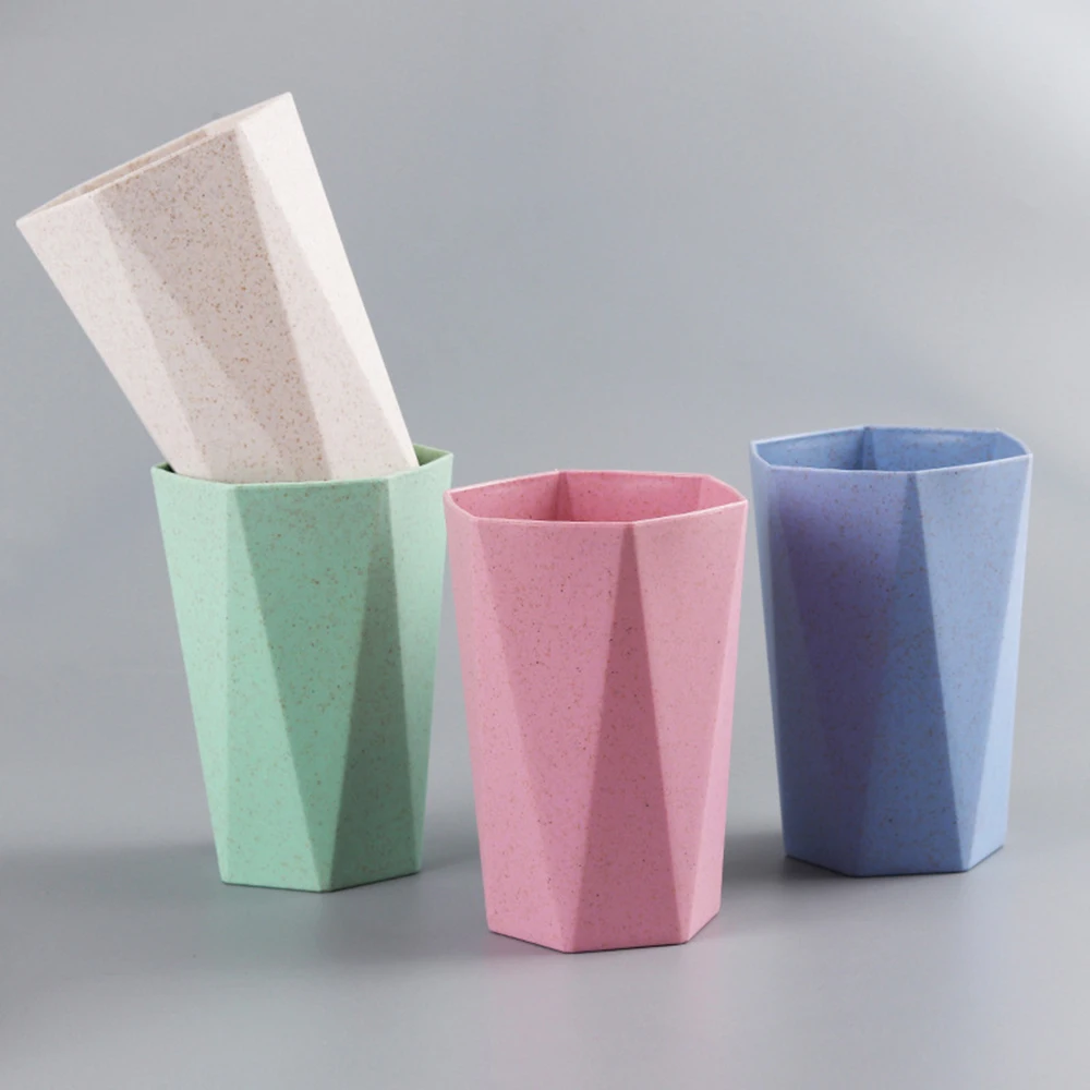 Thicken Washing Brush Cup Rhombus Cup Eco-friendly Toothbrush Holder Cup PP Rinsing Cup Wash Tooth Mug Bathroom Accessories