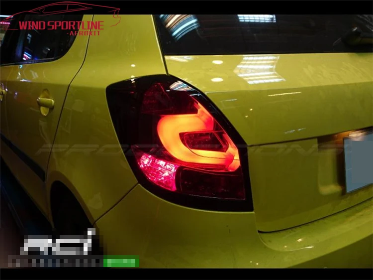 Автомобильный Стайлинг задний фонарь чехол для Skoda Fabia задние фонари Fabia задний фонарь 2008- светодиодная сигнальная лампа задний фонарь светодиодный DRL