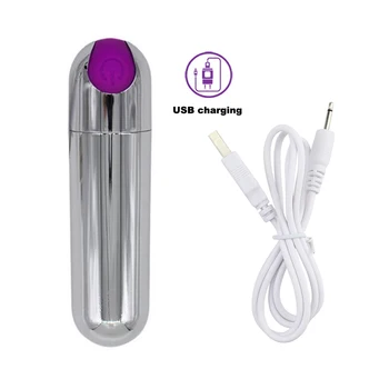 Rechargeable Mini bullet Vibrator G Spot Stimulator Clitoral Sex Toys For Women USB Charge 10 Speed Strong Vibration Vaginal 4