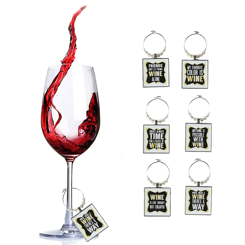 Many Style Christmas Wine Glass Decoration Charms Party New Year Cup ring Table Decorations Xmas Wedding Marker | Дом и сад