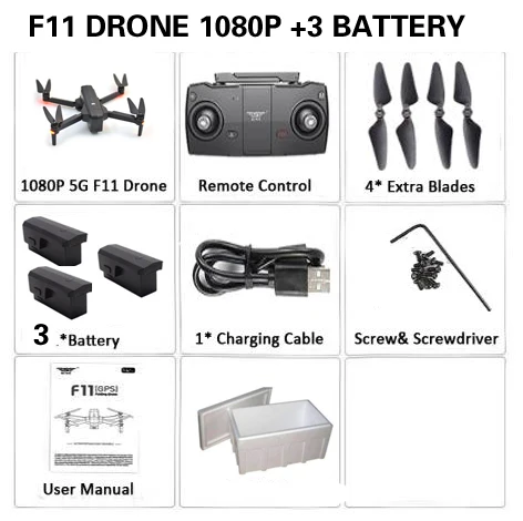 SJRC F11 Дрон с GPS с Wi-Fi FPV 1080 P/2 K камера бесщеточный Квадрокоптер 25 минут время полета управление жестами складной Дрон Vs CG033 - Цвет: 3battery 1080p foam