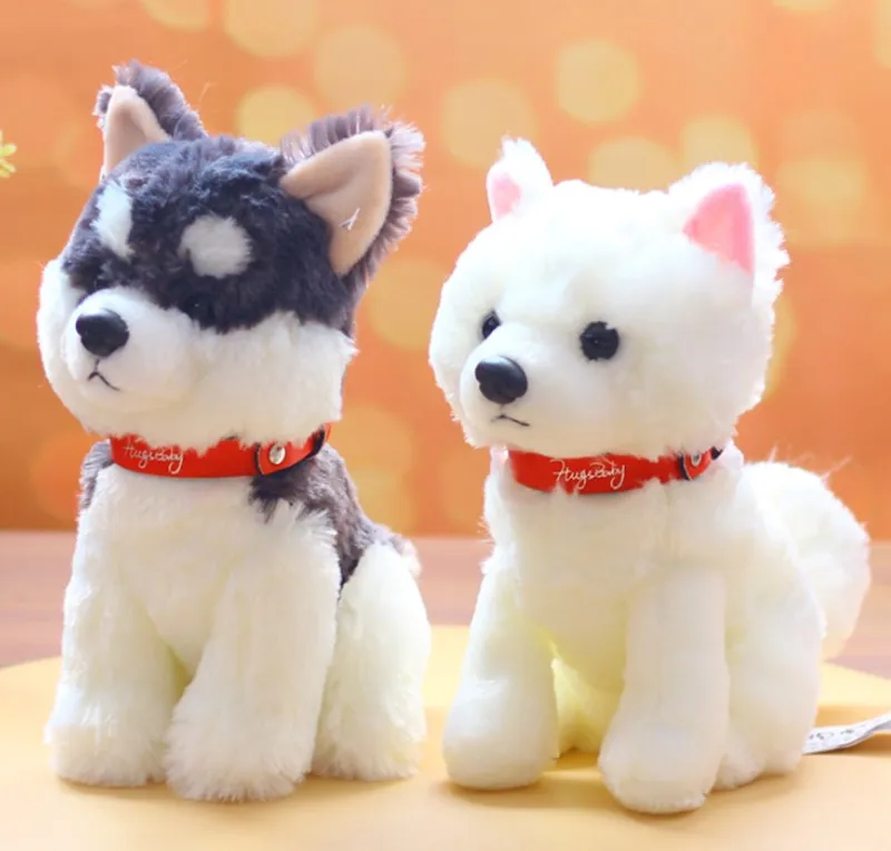 Высокое качество 22 см Alaskan Malamute моделирование плюшевых игрушек Аляска собака мягкая игрушка лучший подарок для детей новогодняя игрушка