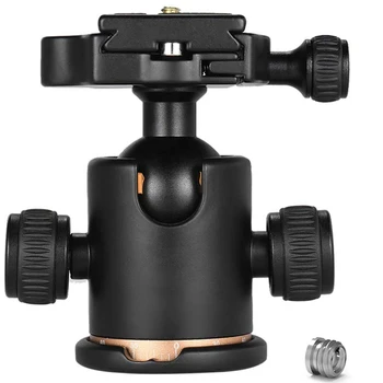 

Camera Ball Head Tripod With Quick Release Plate Fits With Arca-Type Quick-Release System Max Load 8 Kg For Canon 5 D Markii Iii