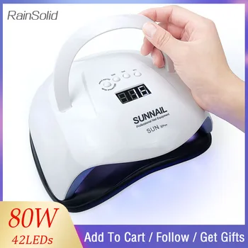 

SUN X Plus 80W Nail Dryer UV Lamp LED Nail lamp For Curing Nail Gel Polish Manicure SUN Light Auto Sensor Machine Nail Art Tools