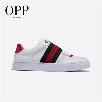 

OPP 2020 Men's Shoes Breathable Lace Casual Shoes Men's Wild Comfortable Sports Shoes Leather British Retro Shoes
