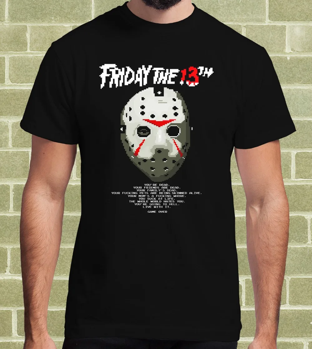 2019 новая мужская футболка с коротким рукавом VENERDi 13 FRIDAY THE 13TH GAME for VIDEO GAME| |