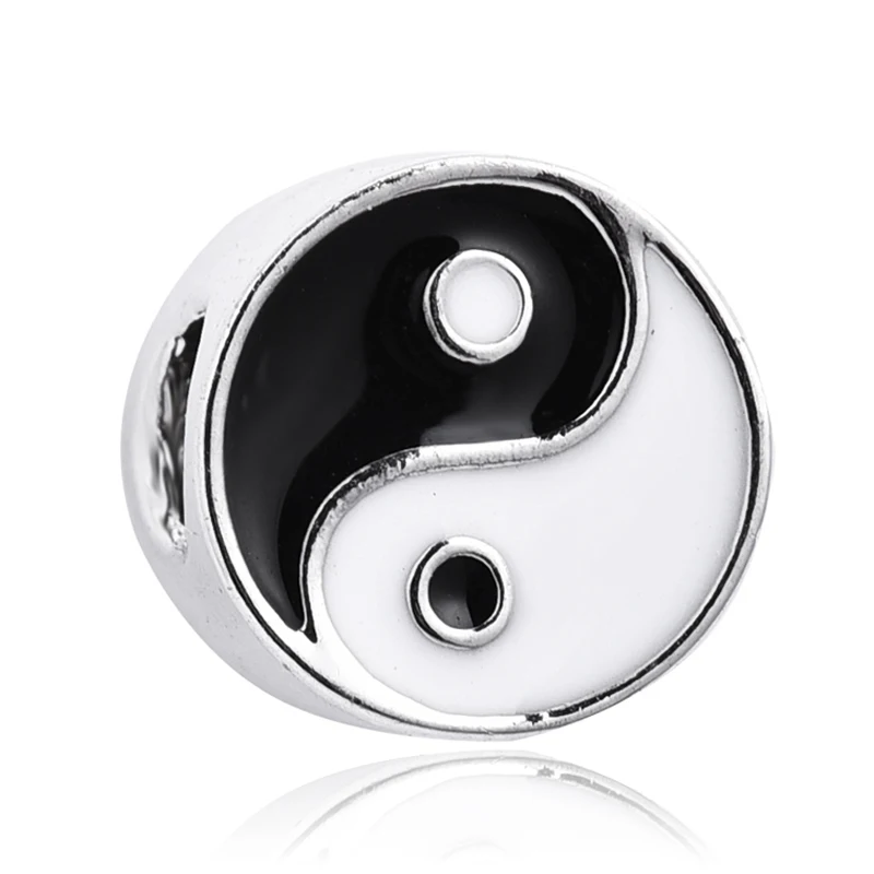 Dreambell 925 Sterling Silver Chinese Ying Yang Bead For European Charm Bracelet
