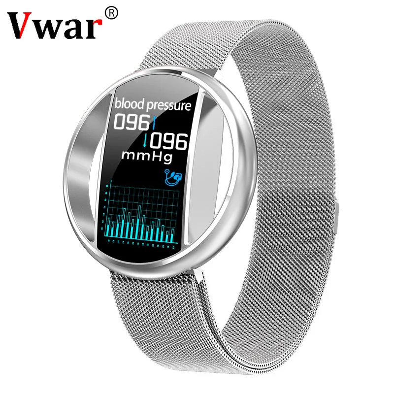 Deagea E99, женские Смарт-часы, Bluetooth, спортивный фитнес-браслет, пульсометр, измеритель артериального давления, IP67, водонепроницаемые мужские Смарт-часы - Цвет: Steel Silver
