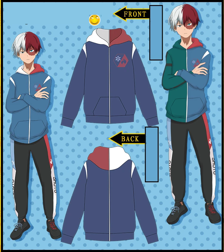 Мой герой Deku мидория изуку Косплэй костюм Bakugou Katsuki хлопковые толстовки с капюшоном толстовк на молнии с капюшоном спортивная куртка
