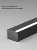 Black LED bedroom bedside wall lamp minimalist living room aisle sofa background wall ceiling lamp one word long 6