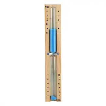 

15 Minute Timer Sauna Hourglass Wall Rotating Sand Timer Countdown Clock 15 Minute (Blue)