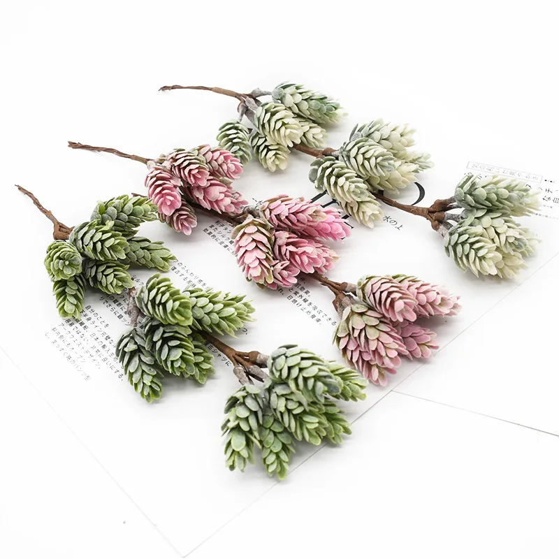 

6 Pieces Artificial Plant Wedding Decoration Home Decoration Accessories Christmas Interior Beautification Bonsai Candy Box Gift