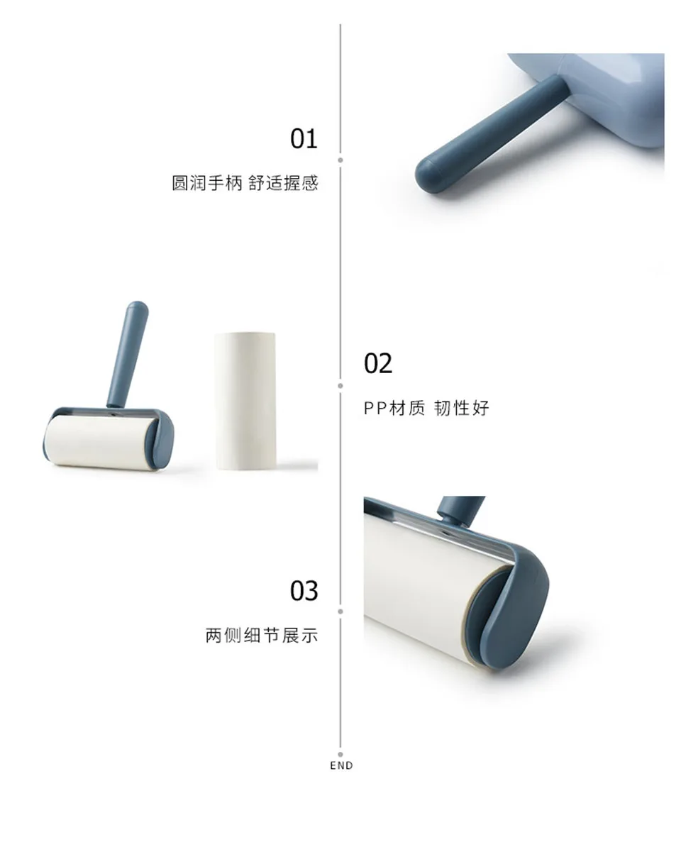 Слезущий липкий ролик с ручкой щетка пылесборник липкая Одежда для собак шерсть ткань пух ролик очиститель аксессуары