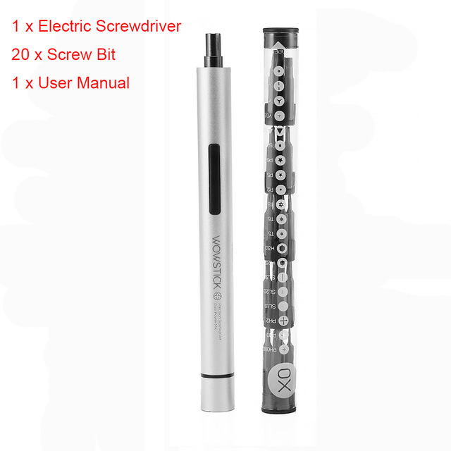 Try Upgraded Electric Screwdriver 20 In 1 Sets Aluminium Body With DIY Tools Kit