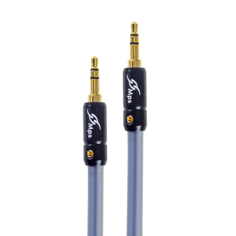 MPS X-22 Eagle HiFi 99.9997% OFC + посеребренный 24K позолоченный штекер 3 5 мм AUX штырь-штырь аудио